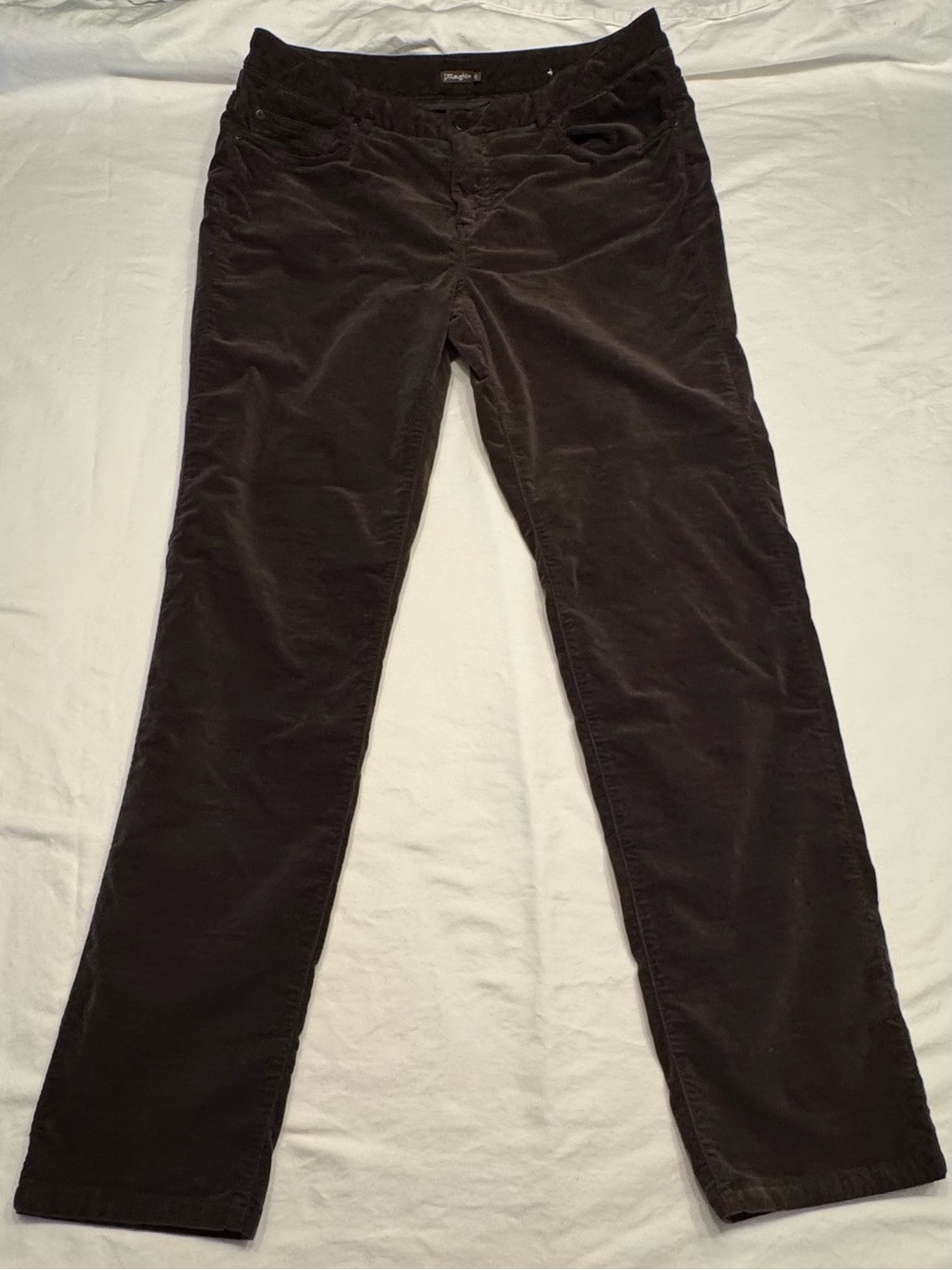 J. McLaughlin Woman’s Watson Velvet Pants Brown Size 12 EUC